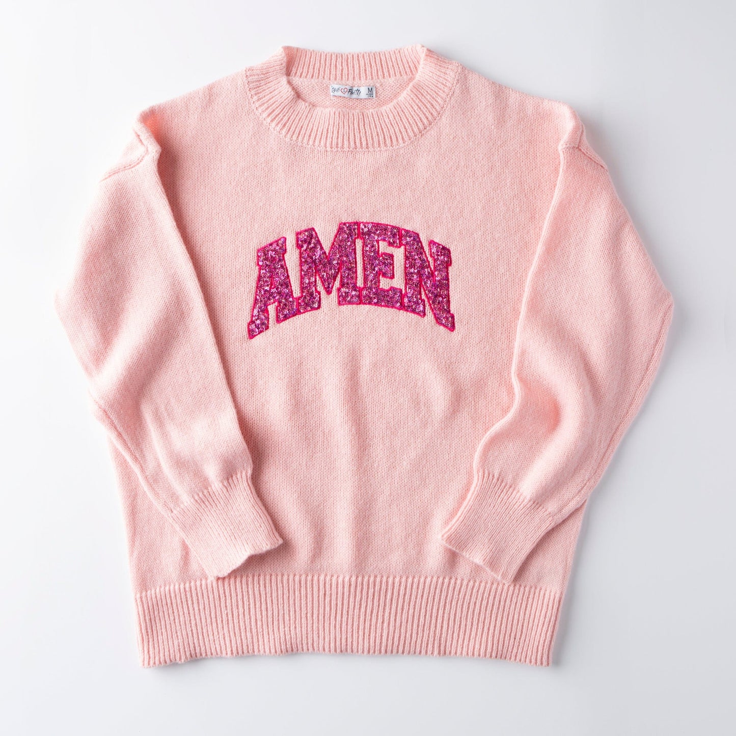 Amen Fluffy Sequin Sweater