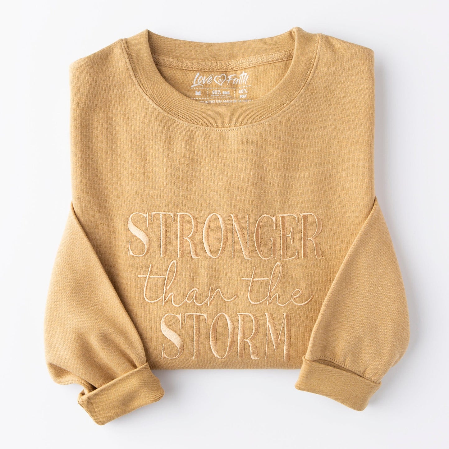 Embroidered Stronger Than The Storm Sweatshirt