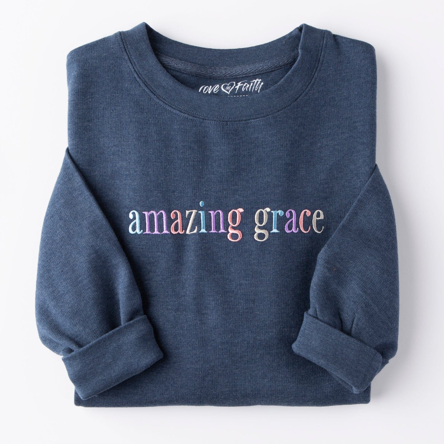 Embroidered Amazing Grace Sweatshirt