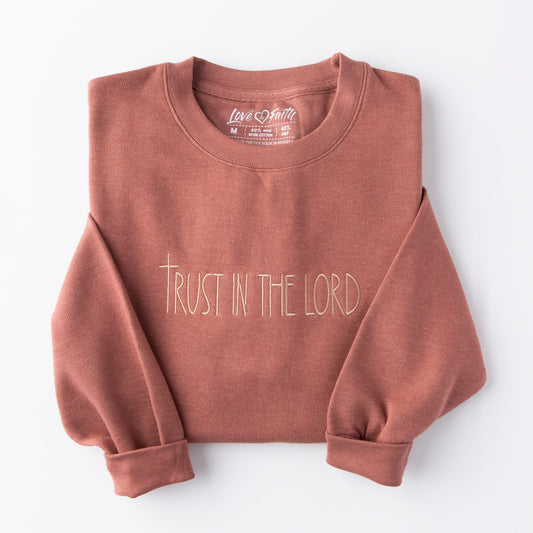 Embroidered Trust in the Lord Sweatshirt