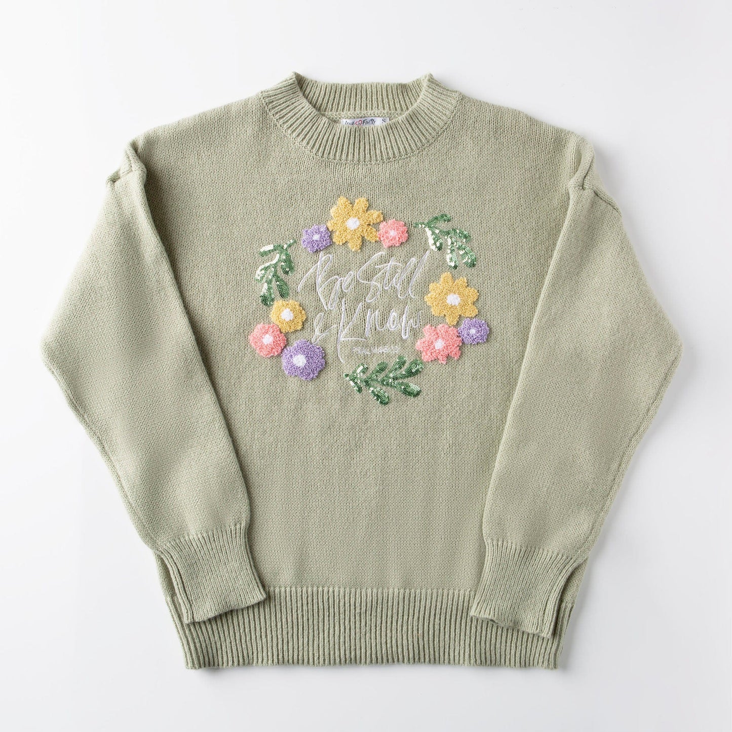 Be Still & Know Embellished Sweater