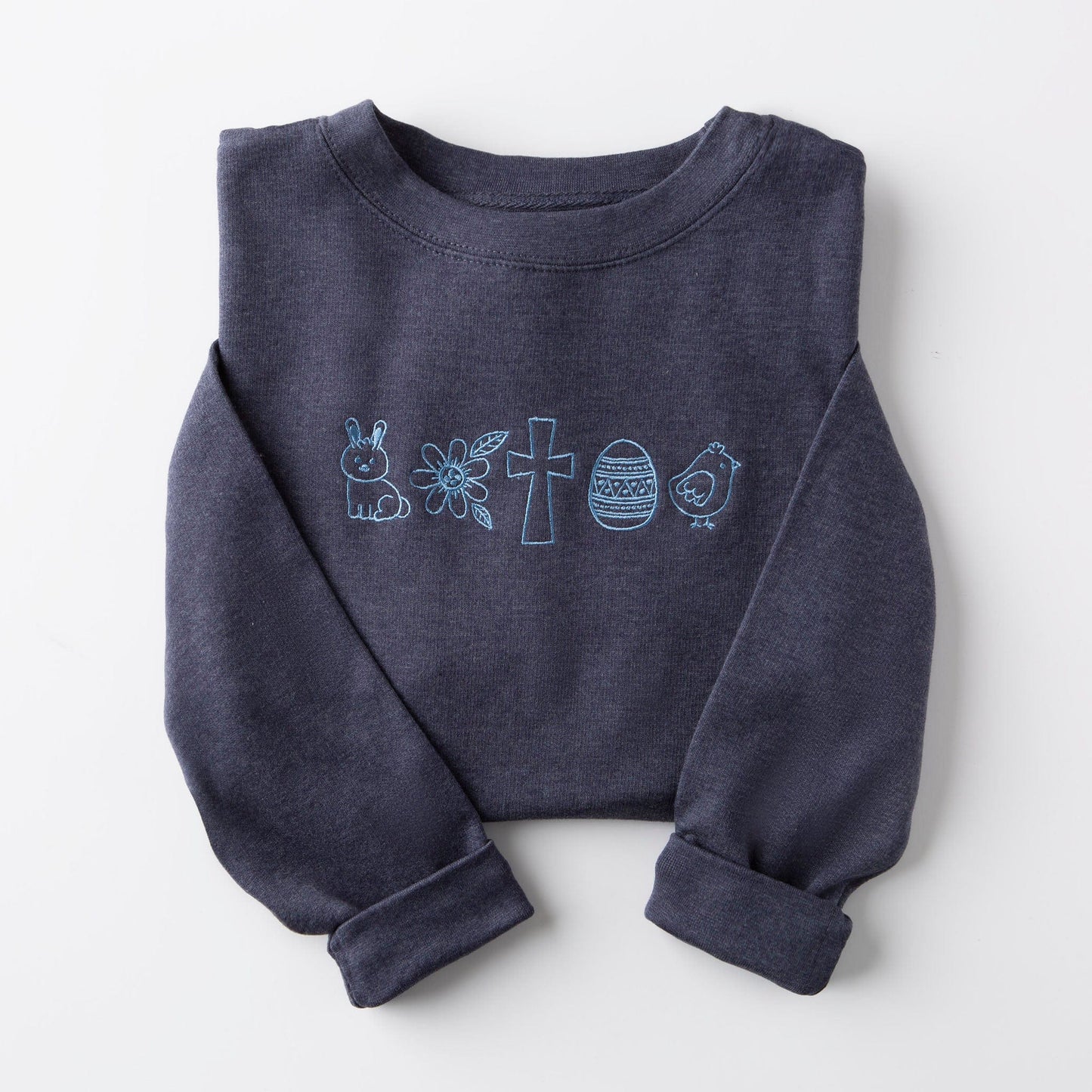 Embroidered Easter Doodles Sweatshirt