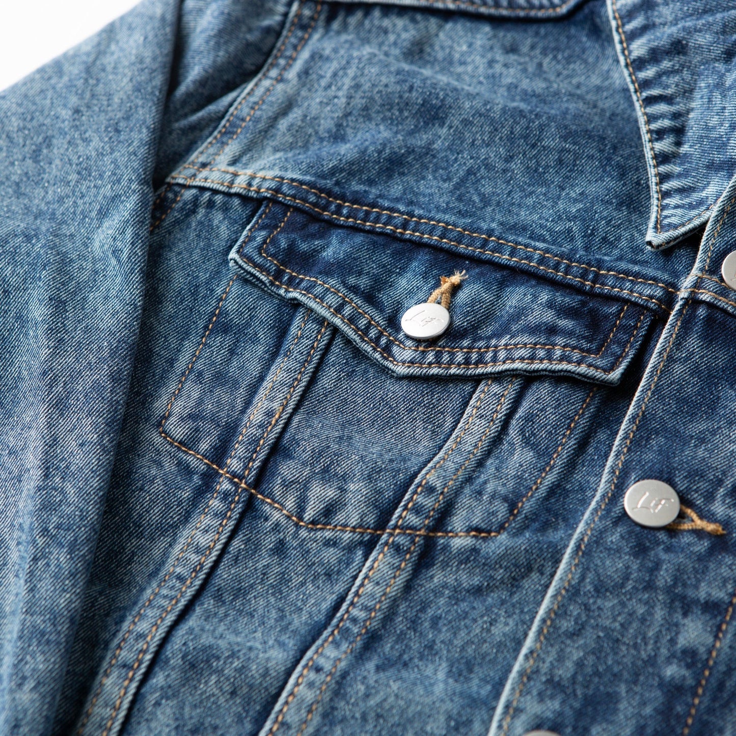 Vintage Washed Blessed Denim Jacket