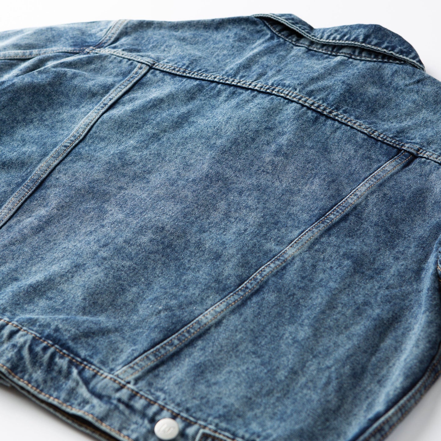 Vintage Washed Blessed Denim Jacket