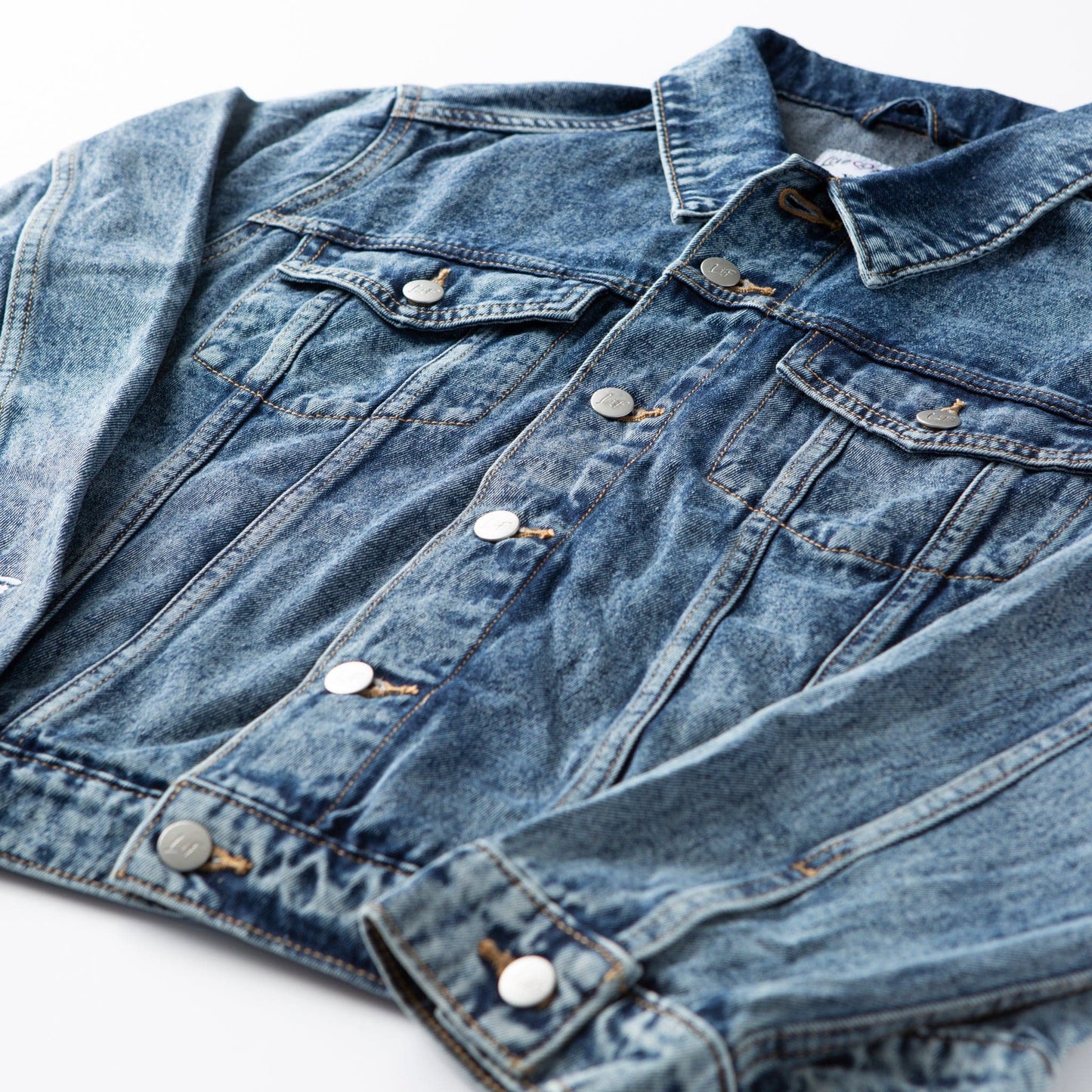 Vintage Washed Faith Over Fear Denim Jacket