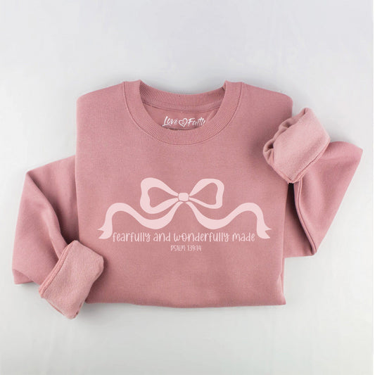 Embroidered Fearfully and Wonderfully Made Sweatshirt