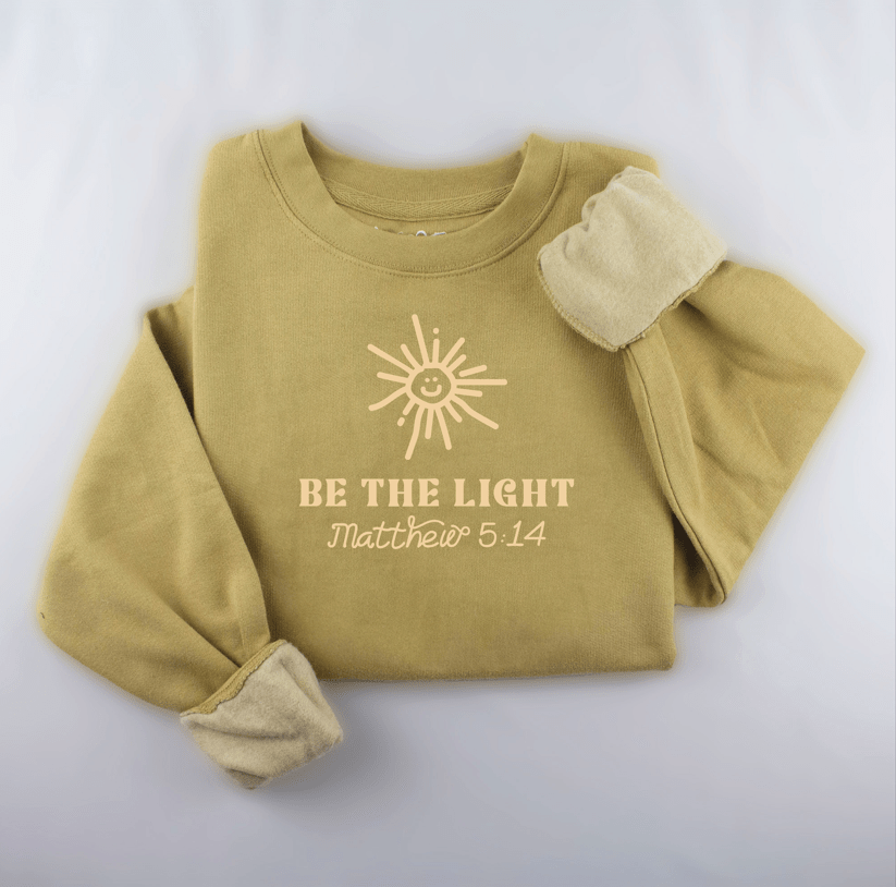 Embroidered Be the Light Sweatshirt